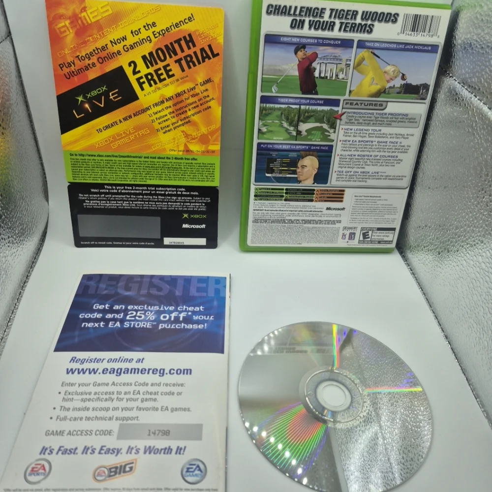 Tiger Woods PGA Tour 2005 - Microsoft Xbox - CIB